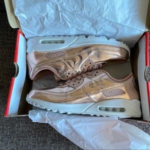 NEVER WORN- Rose Gold Nike Air Max 90 SP (men size 14.5, women size 13)